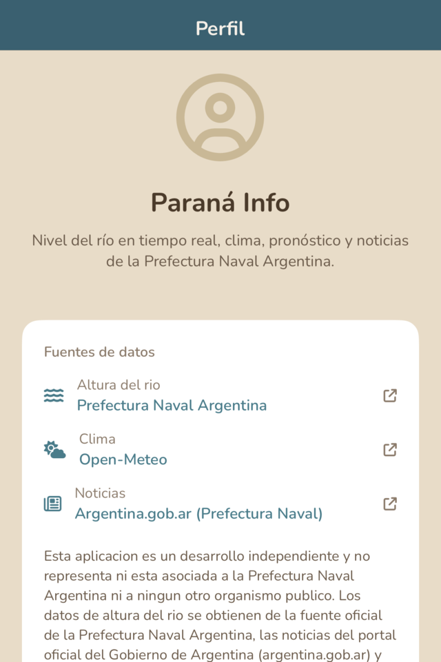 Fuentes de datos y aclaración de independencia